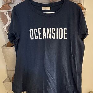 78 & Sunny Women's Navy Short Sleeve Tee